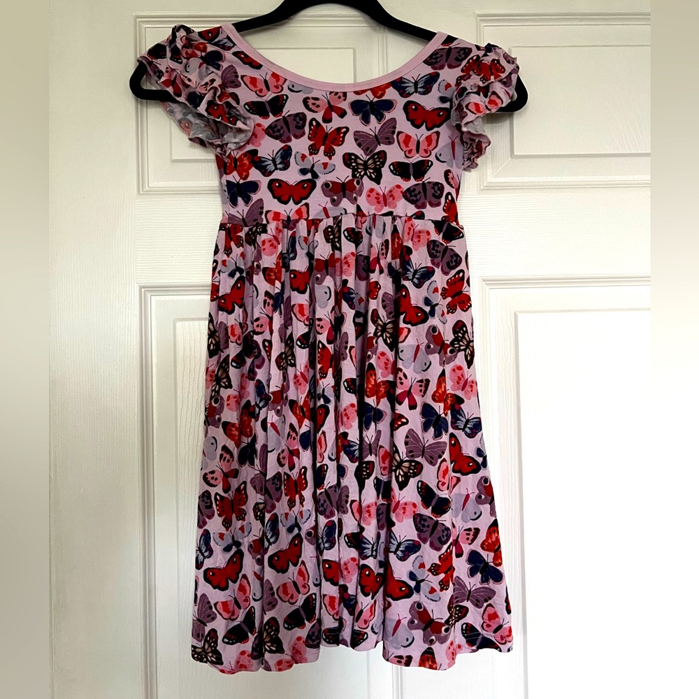 Little Sleepies Flutter Twirl dress in butterflies